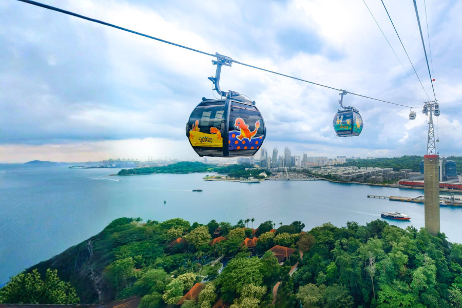 싱가포르 센토사 케이블카 스카이패스 왕복 티켓 (마운트 페이버 / 센토사 라인)