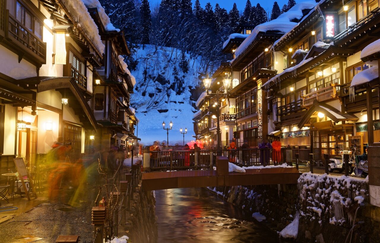 2-Day Tour from Tokyo: Ginzan Onsen, Zao Snow Monsters & Fox Village near Sendai