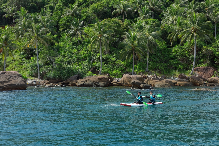 푸꾸옥 3개 섬 카누 투어 (스노클링, 드론 사진 촬영, 디럭스 해산물 점심 포함)