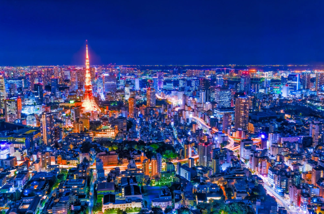 Tokyo Shibuya Street Ride Open-Top Night City Tour Bus