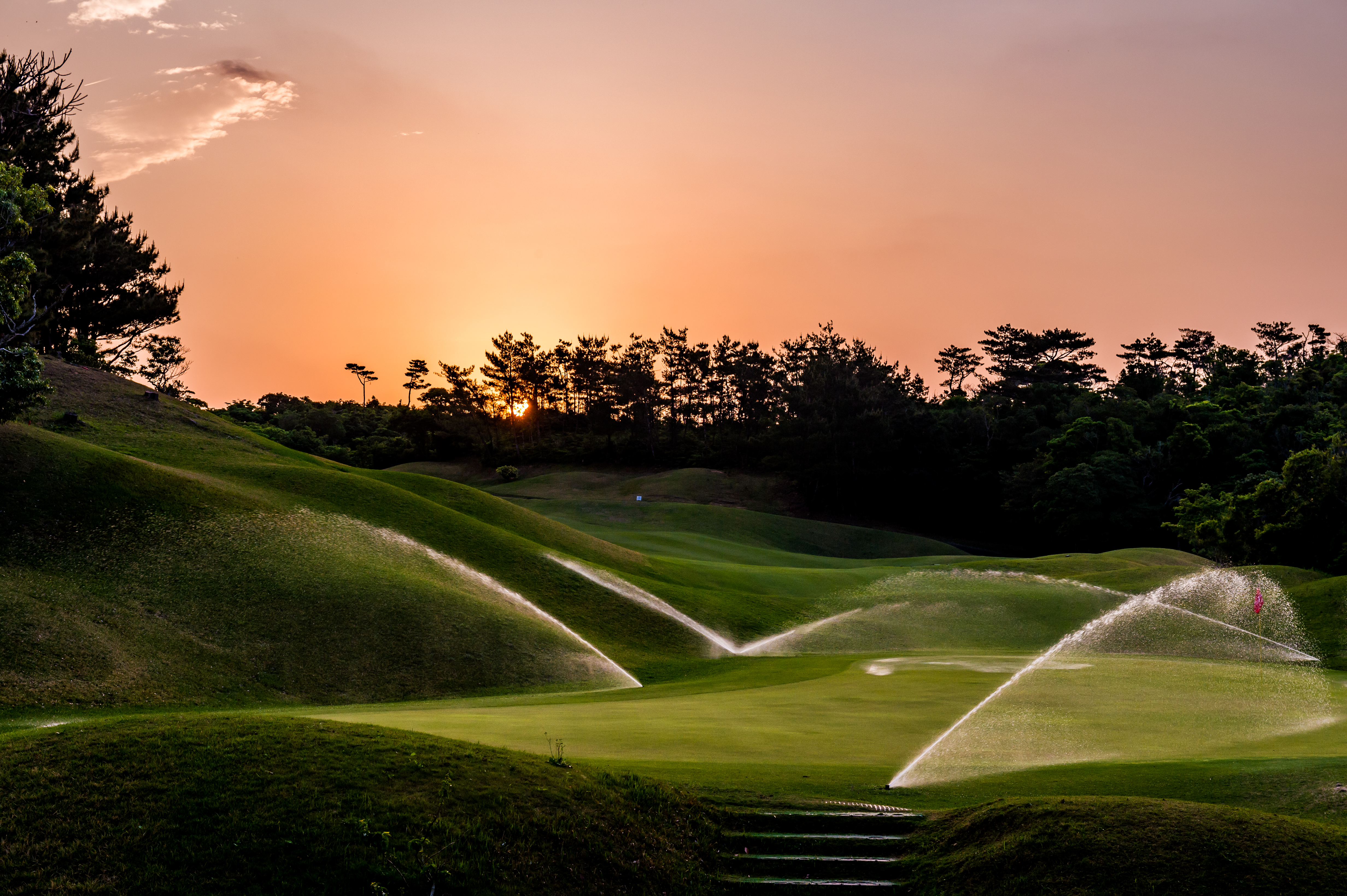 오키나와 카누차 골프 코스 18홀 라운딩