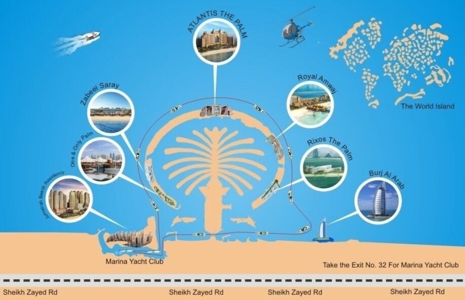 [독점할인] 두바이 마리나 옐로우 보트 탑승권