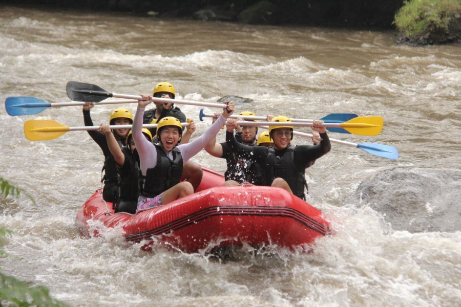 발리 옐로우 가든 아융강 래프팅