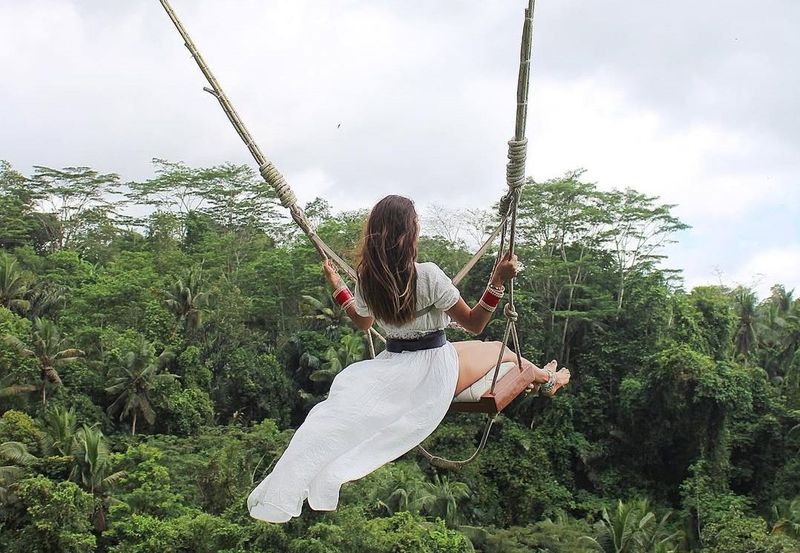 발리 스윙 + 아융강 래프팅 일일 투어