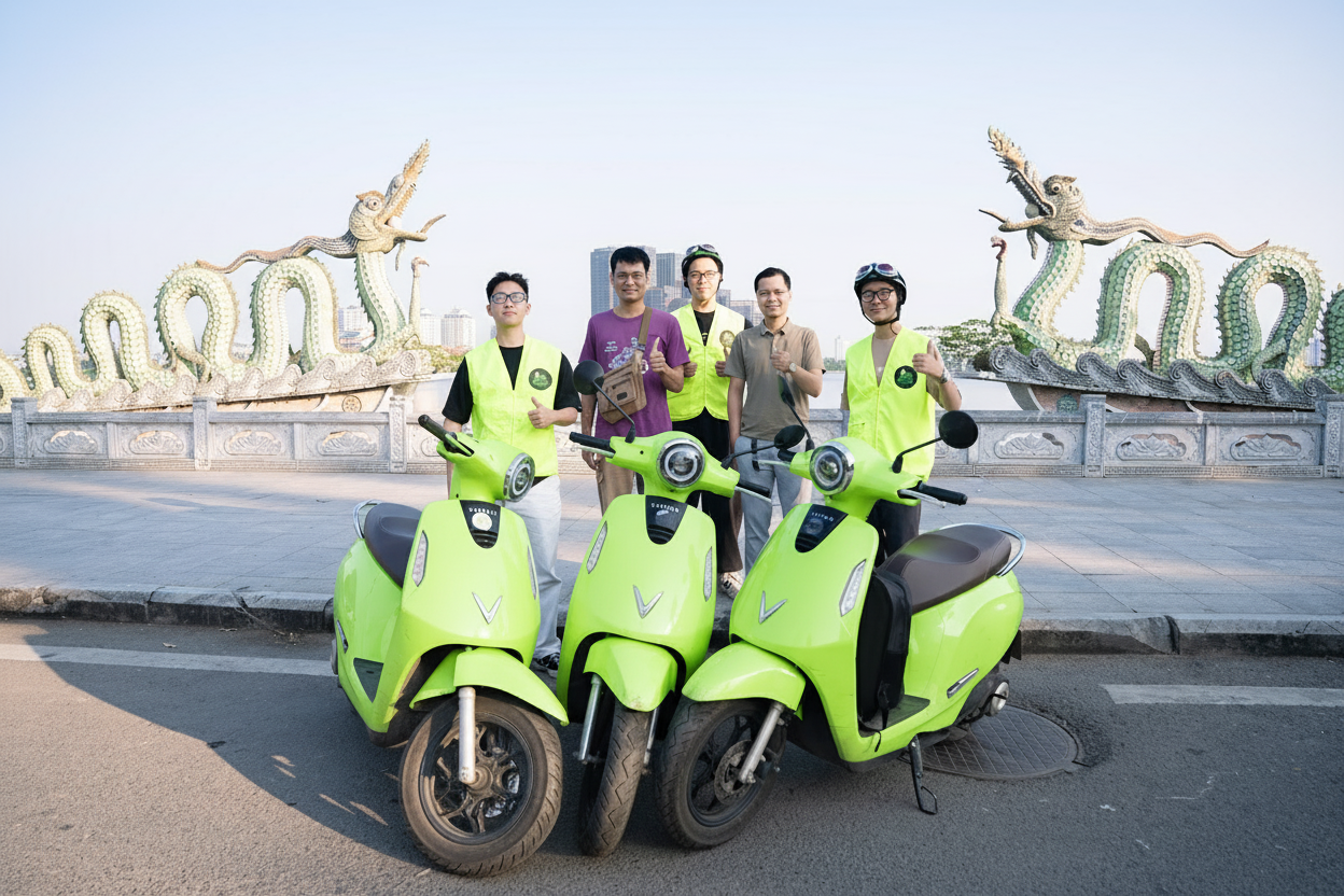 하노이 전기 스쿠터 타고 즐기는 시티 투어