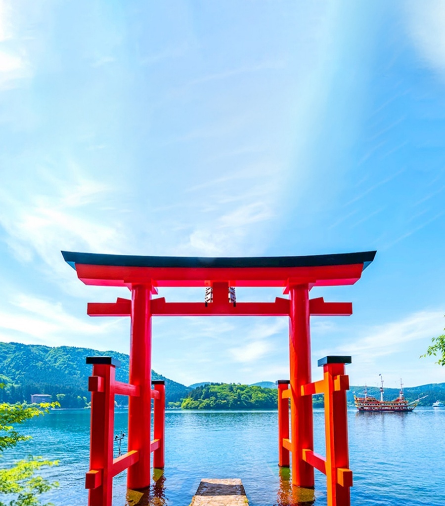 [독점할인] 도쿄 출발: 하코네 & 후지산 사진 명소 일일 투어 - 오와쿠다니 + 해적선 + 하코네 신사