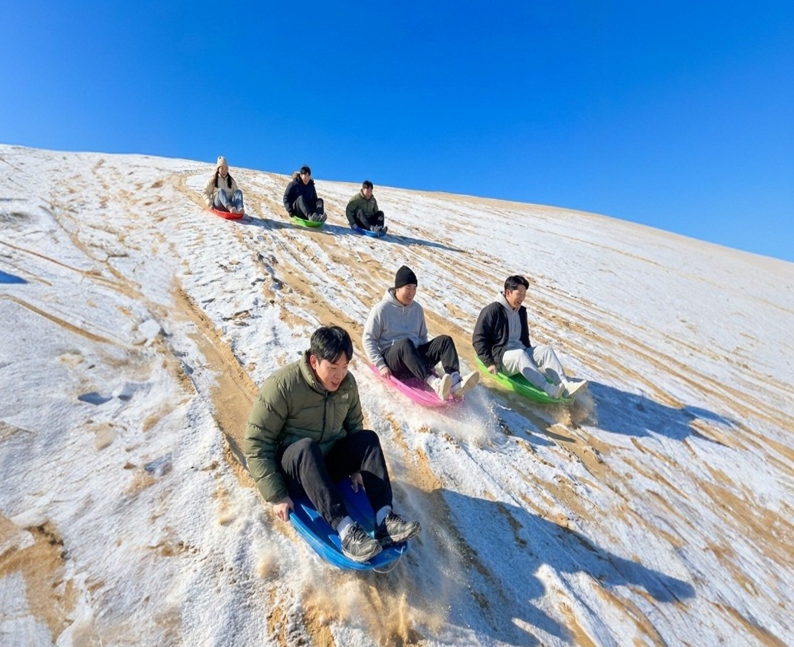 [밝은미래] [4박5일] 몽골 겨울 루프 매일 다른 코스 중부 투어 (미니사막 - 쳉헤르 온천 - 오기호수 - 울란바토르)
