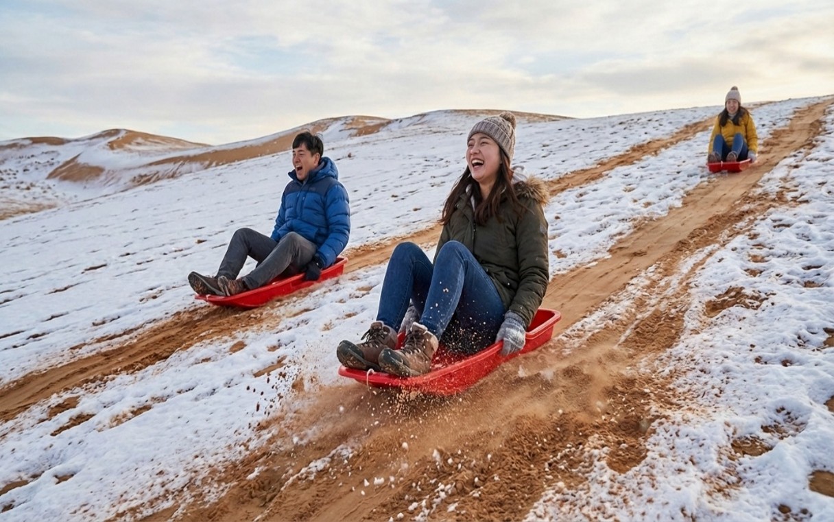 [밝은미래] [6박7일] 겨울 홉스골 종단열차 투어 (홉스골 - 볼강 - 미니 사막 - 쳉헤르 온천 - 오기호수)