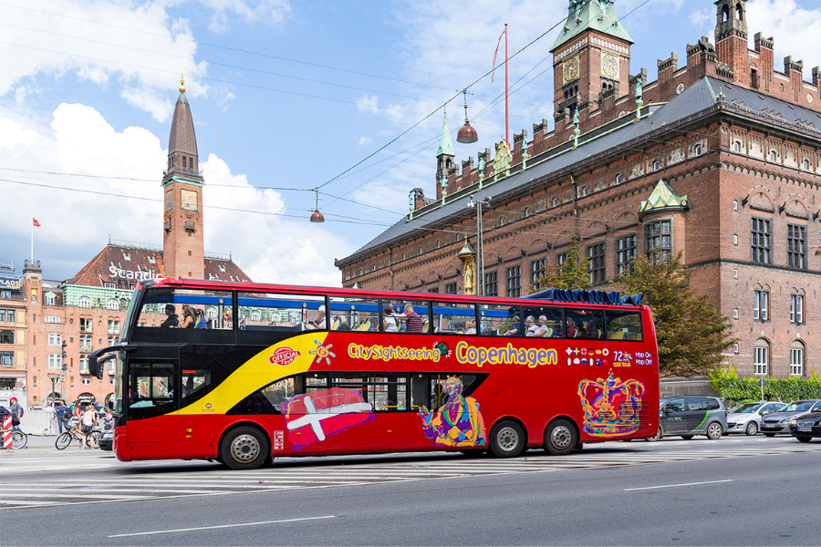 コペンハーゲン市内観光シティツアーバス（24/72時間）