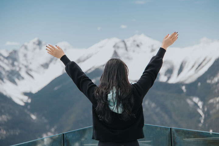 밴프 출발: 겨울 로키 일주 투어 - 존스턴 캐년, 레이크 루이스