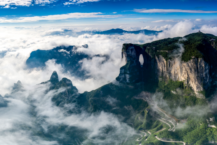 장가계 천문산 & 천자산 & 보봉호수 & 대협곡B코스 2일투어 (호텔픽업)