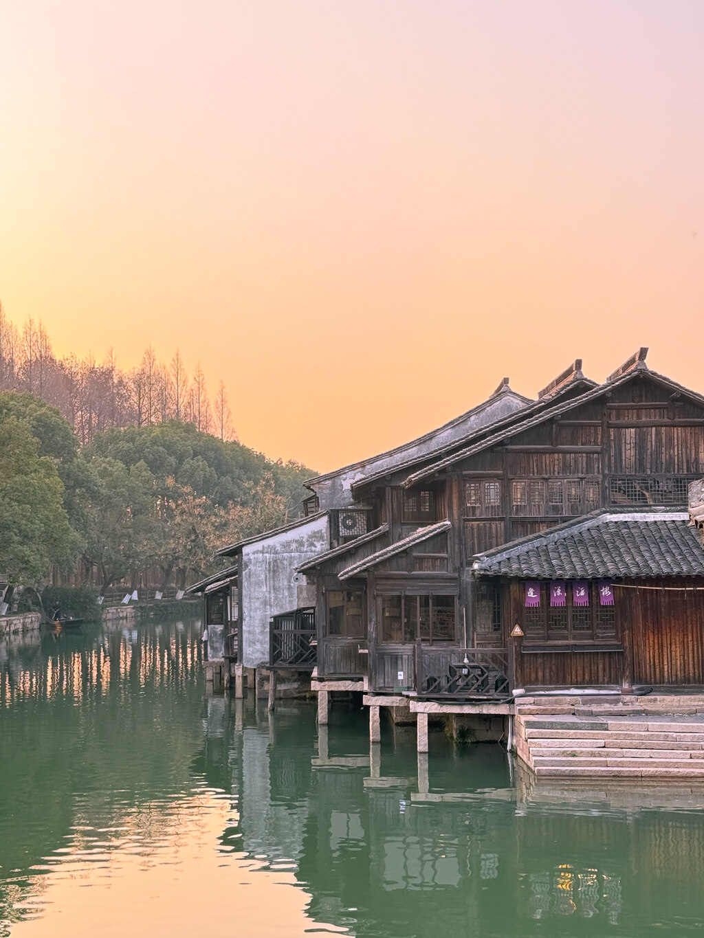 상하이 우전 수향마을 야경투어 (VIP 리무진 / 한국어 가이드)