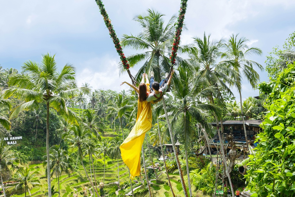 バリ クレティア ウブド プライベート1日ツアー(寺院、ライステラス、ジャングルスイング)