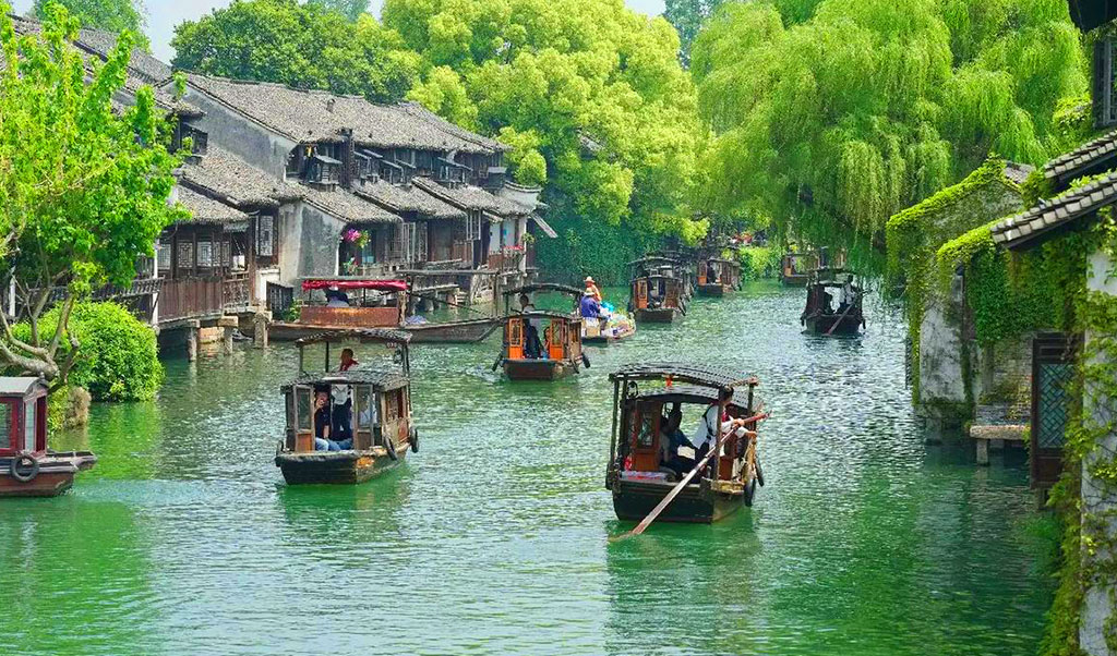 상하이 우전 수향마을 투어 (한국어가이드/전용차량/유람선 포함)