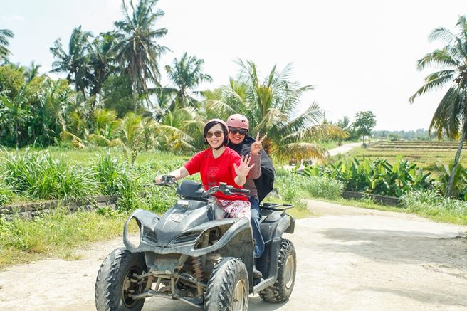 Bali Ubud ATV Quad Bike Adventure & Optional Tours (Waterfall, Monkey Forest, Temple)