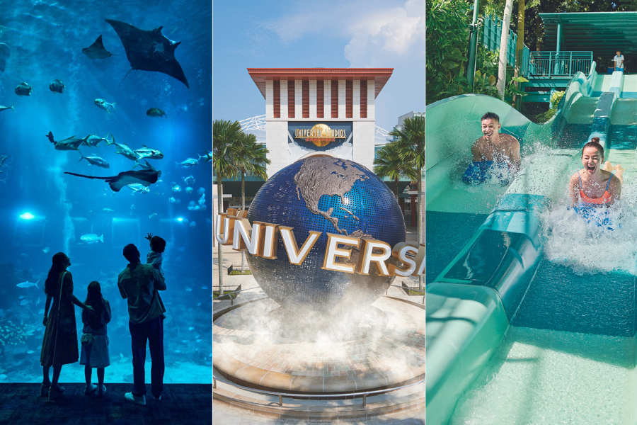 ユニバーサル・スタジオ・シンガポール+シンガポール オーシャネリウム+アドベンチャー・コーブ・ウォーターパーク 共通入場チケット