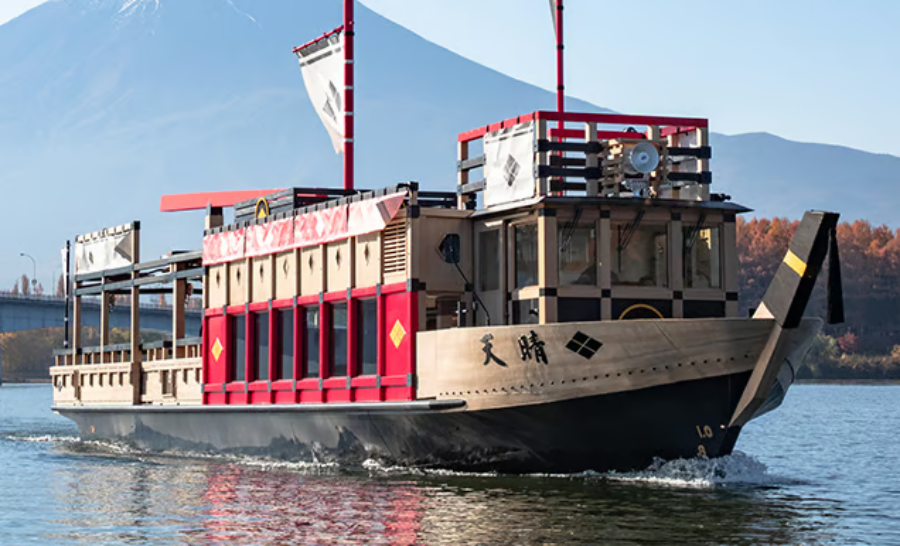 Fugaku Wind Cave Natural Monument & Lake Kawaguchiko Sightseeing Boat Appare Boarding Ticket