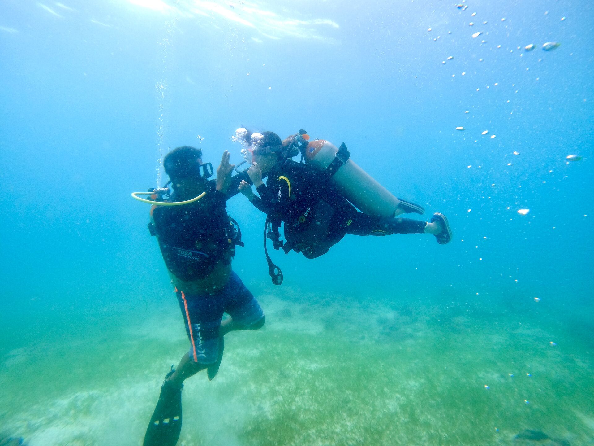 필리핀 세부 스쿠버다이빙 펀 스킨 체험