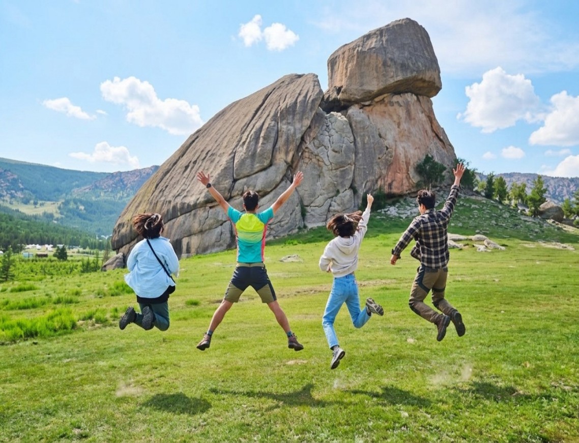 [밝은미래] [3박4일] 몽골 중부 오기호수 & 미니사막 & 테를지 투어