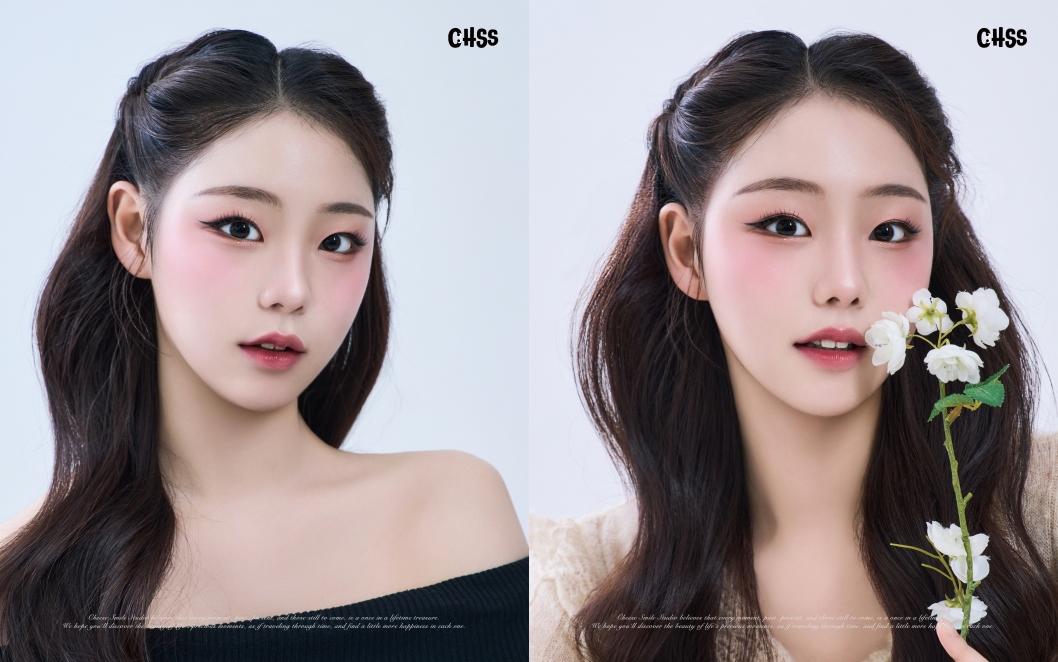 Seoul Jongno: Korean Style White Portrait/Passport/Visa/Profile Photo & Hair Makeup