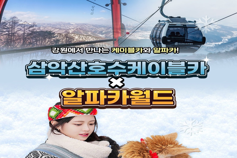 춘천 삼악산 케이블카 + 알파카월드 PKG