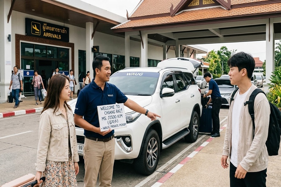 치앙라이 공항 - 치앙라이 시내 픽업 서비스