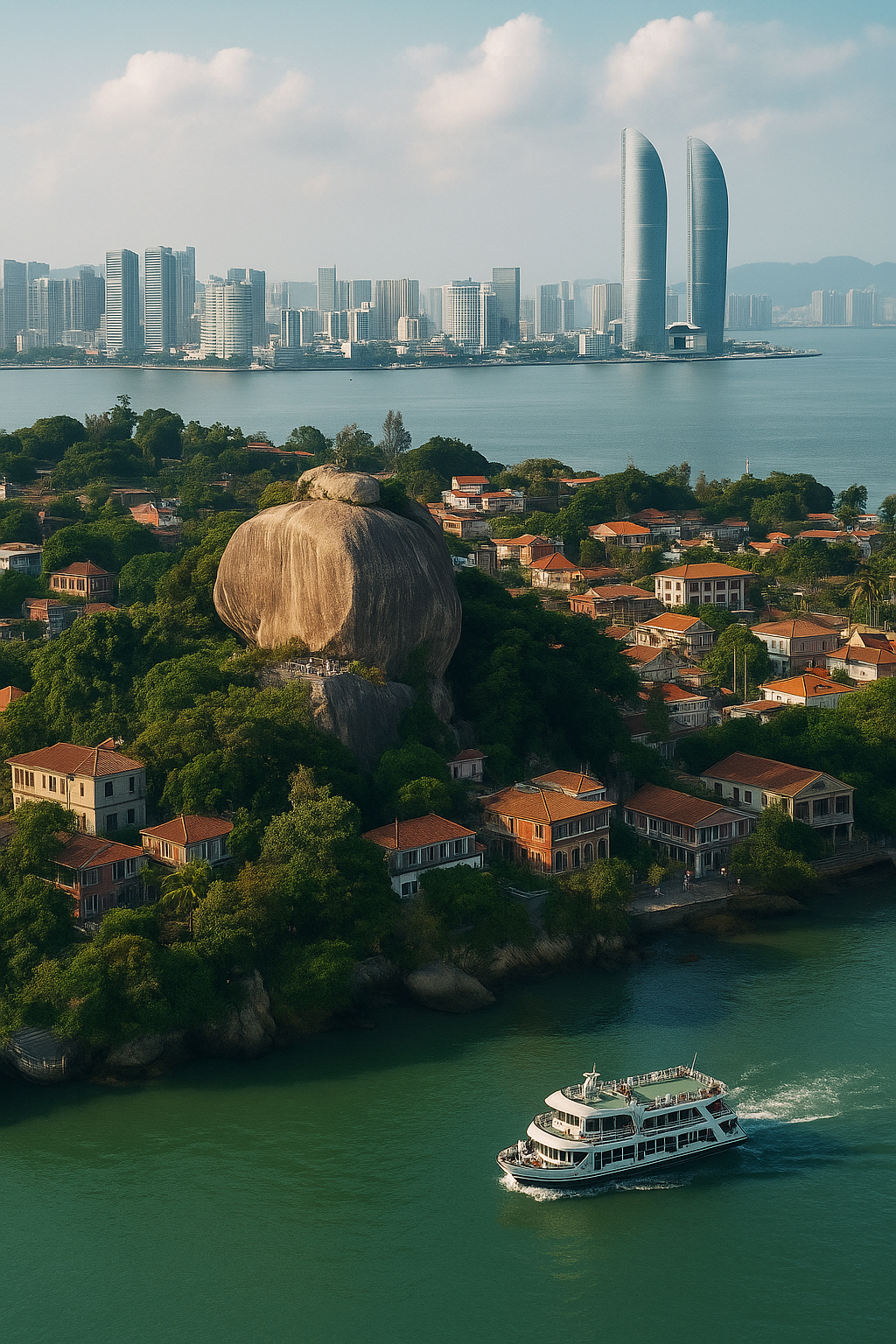 샤먼 해상화원 구랑위 데이투어