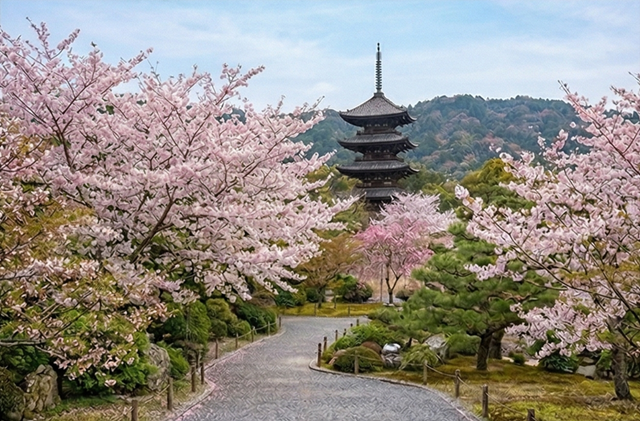 京都 仁和寺 御所庭園+御室花まつり桜祭り 入場チケット