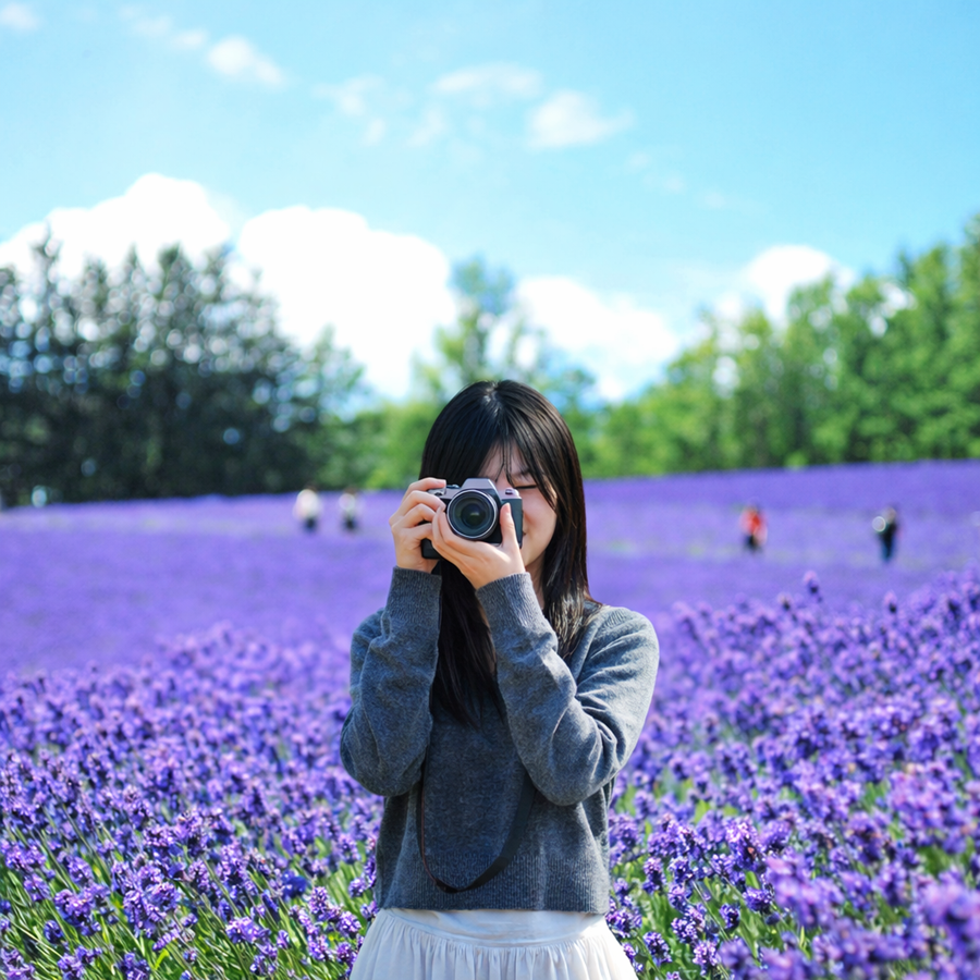 [Exclusive for Foreigners] [iTrip] Sapporo Departure: Biei & Furano Day Tour (Patchwork Road, Biei Station, Blue Pond, Shirahige Falls, Takushinkan, Christmas Tree)