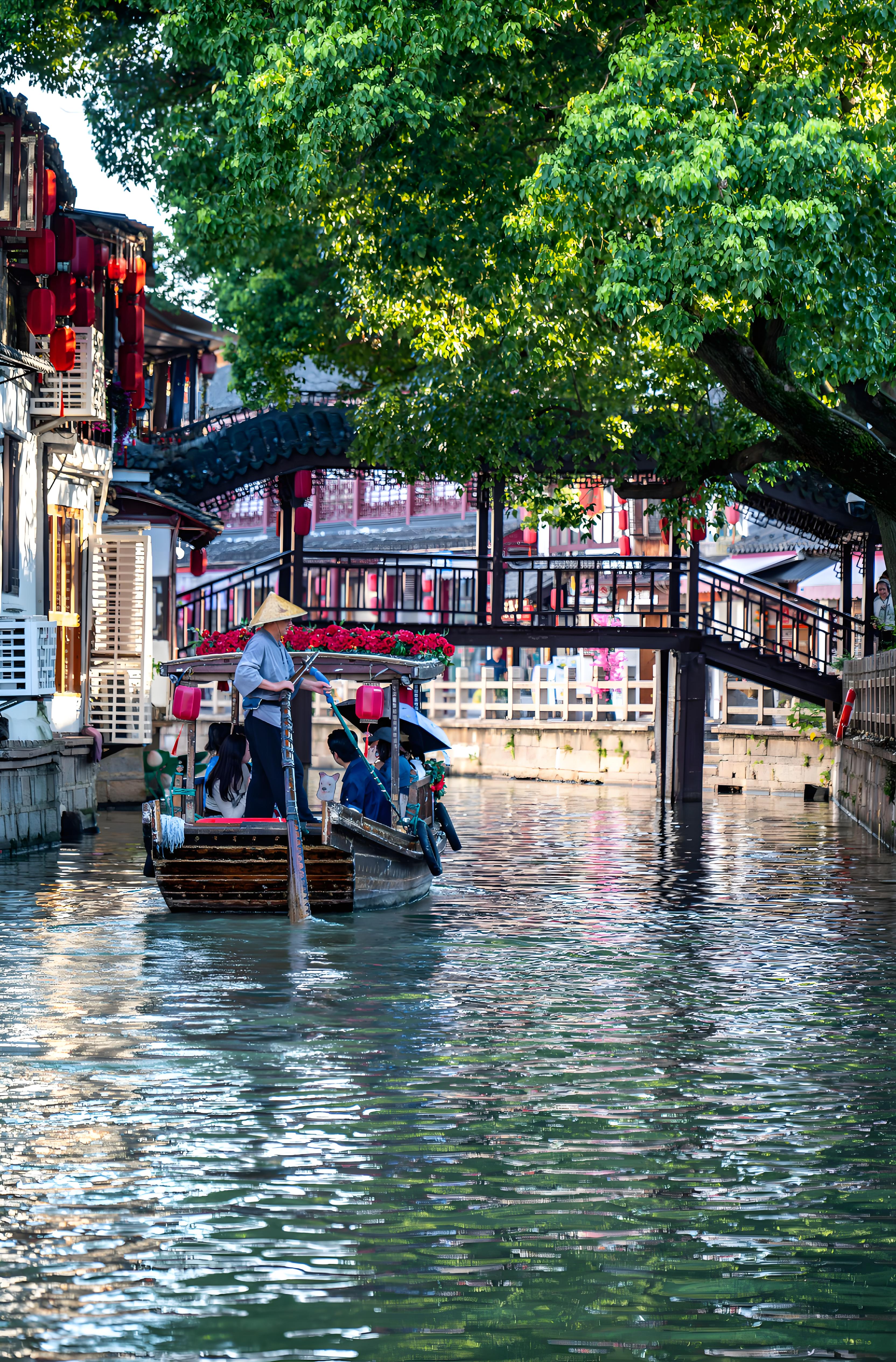 상하이 주가각 수향마을 판룽티엔디 투어 (뱃놀이 포함)