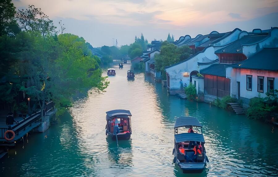 상하이 우전 수향마을 하이라이트 코스 일일투어