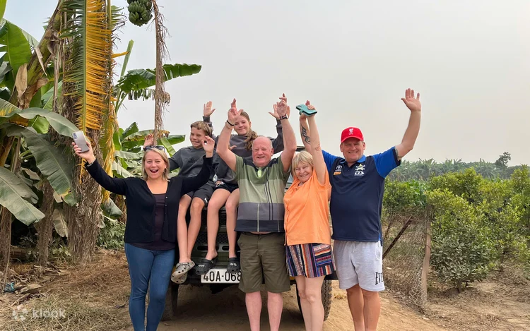 하노이 홍강 삼각주를 탐험하는 지프 투어