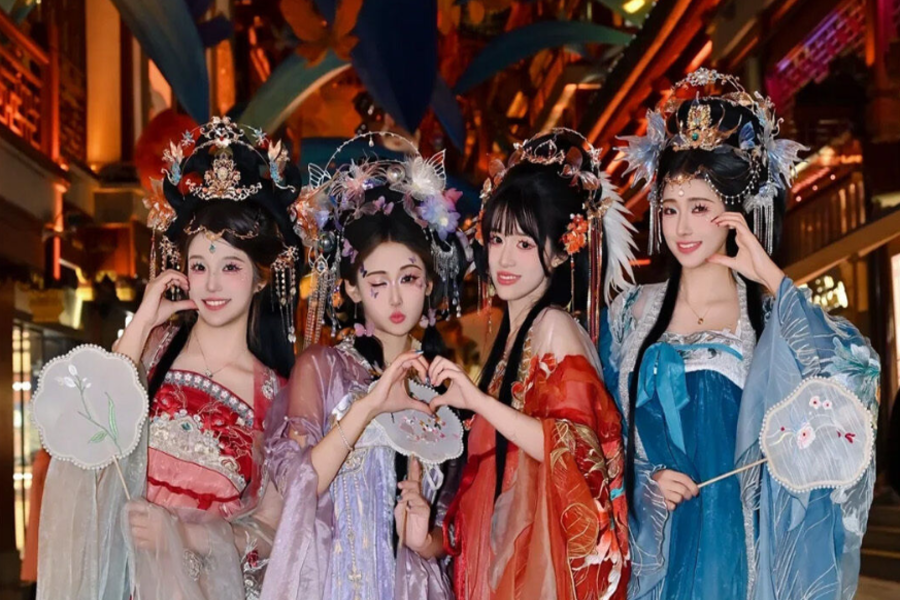 상하이 프리미엄 왕홍 메이크업 & 한푸체험