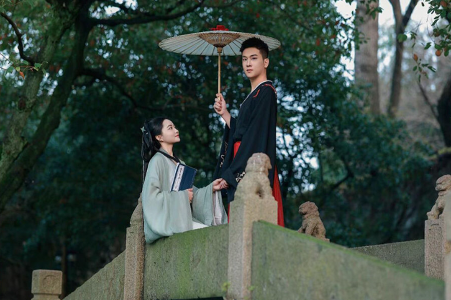 상하이 주가각 한푸 의상 체험 & 왕홍 메이크업 촬영 패키지