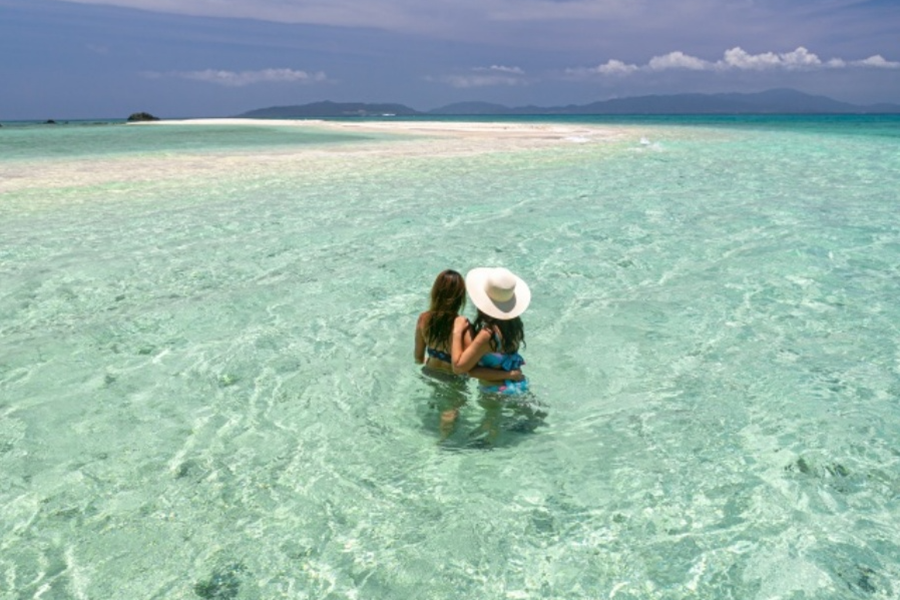 [독점할인] 이시가키 환상의 섬 하마지마 스노클링 & 다케토미섬 자유관광 일일 투어