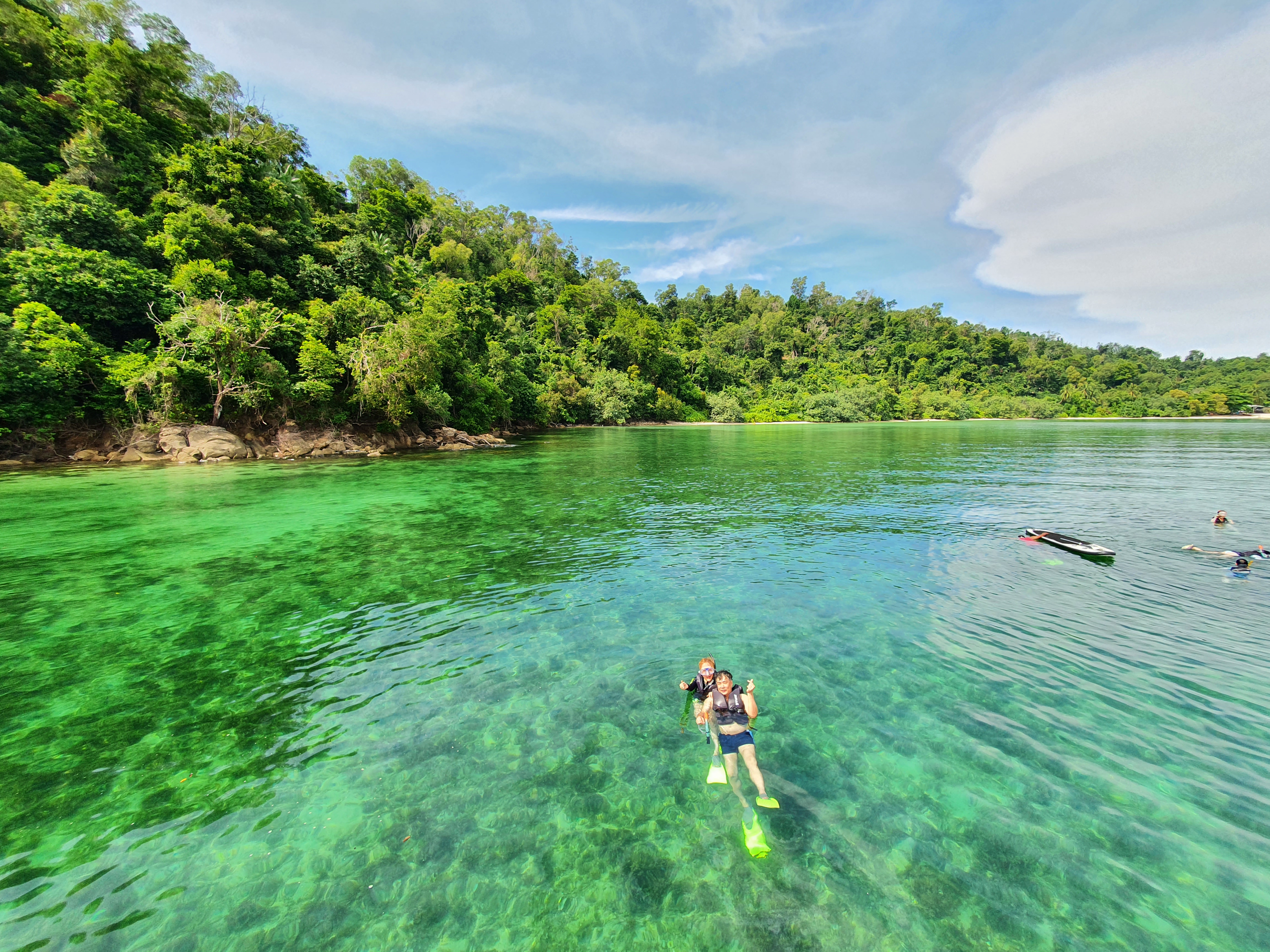 코타키나발루 바다 낚시 & 선상 스노클링 투어 (수상마을, 씨푸드 식사 / 한국인 선장님)