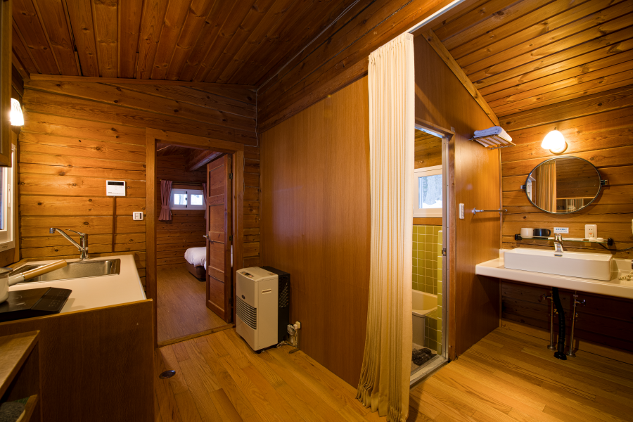 하코다테 숲 속 통나무 집 숙박권 (장기 체류 가능)