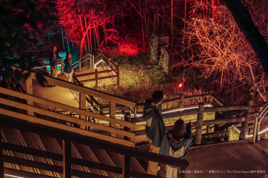 兵庫 ニジゲンノモリ 進撃の巨人 THE NIGHTWALK 入場チケット（夜間イベント）