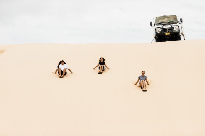Hunter Valley Wineries & Port Stephens Camel Ride & Sandboarding Day Tour from Sydney