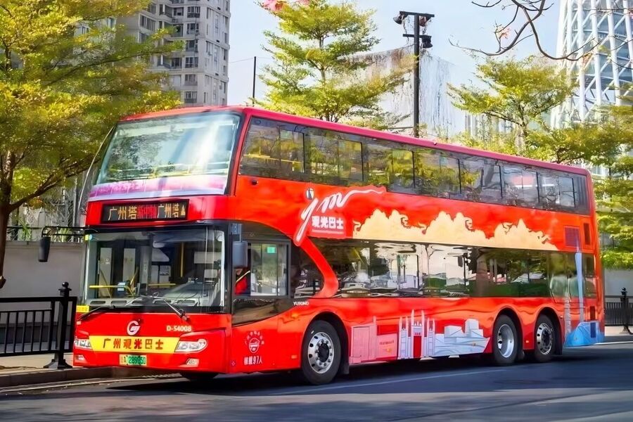 広州2階建てシティーツアーバス