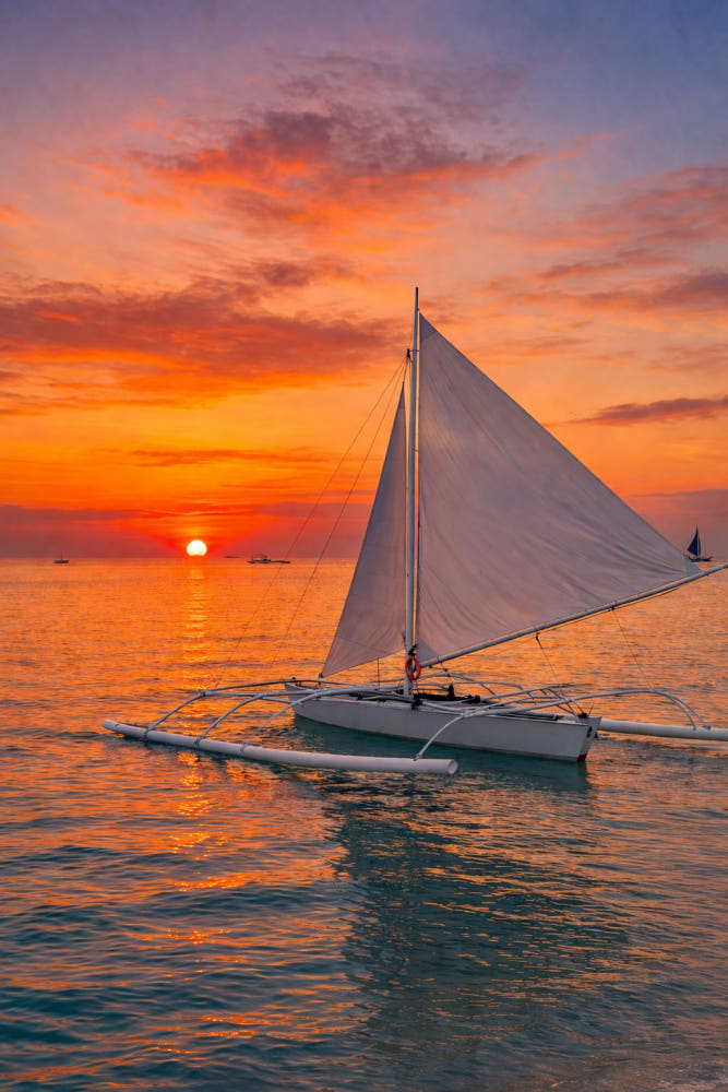 [보홀션] 보홀 돛단배 세일링 보트 선셋 투어