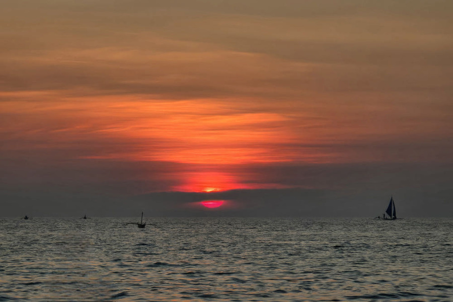 [보홀션] 보홀 돛단배 세일링 보트 선셋 투어