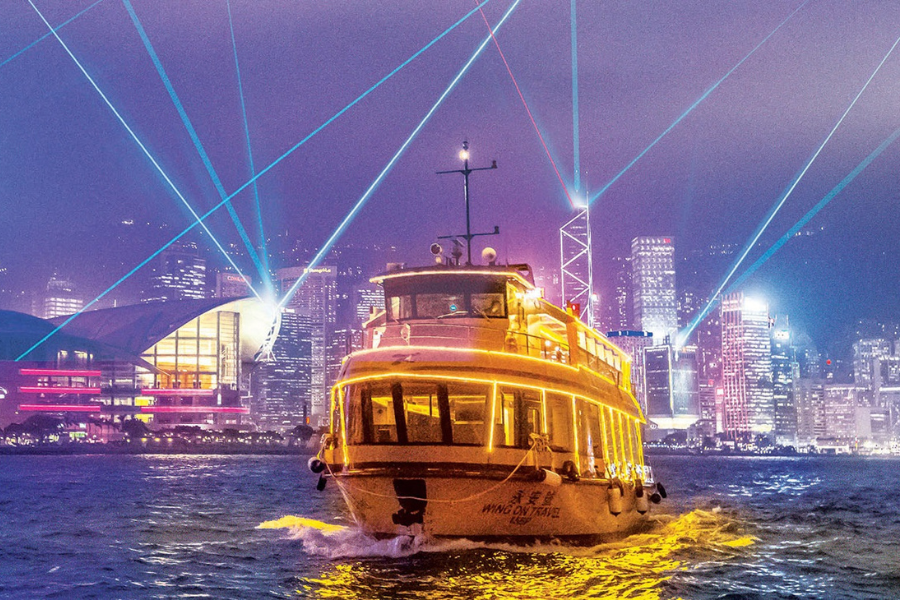 Hong Kong Victoria Harbour Cruise with Unlimited Drinks (Symphony of Lights, Day, Sunset, Night)