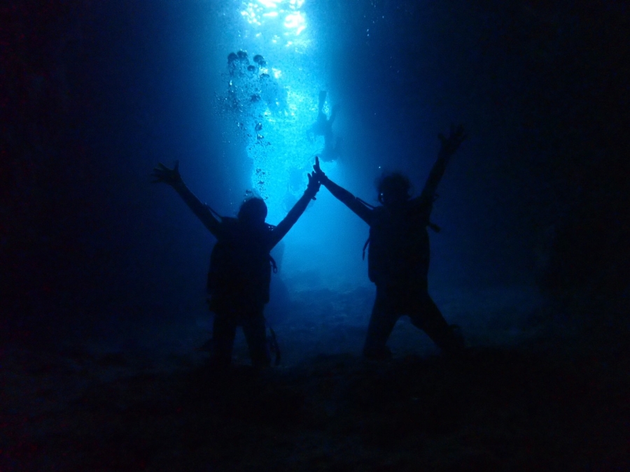 Onna Village Departure: Okinawa Blue Cave Boat Snorkeling / Discovery Scuba Diving / Free Diving Tour