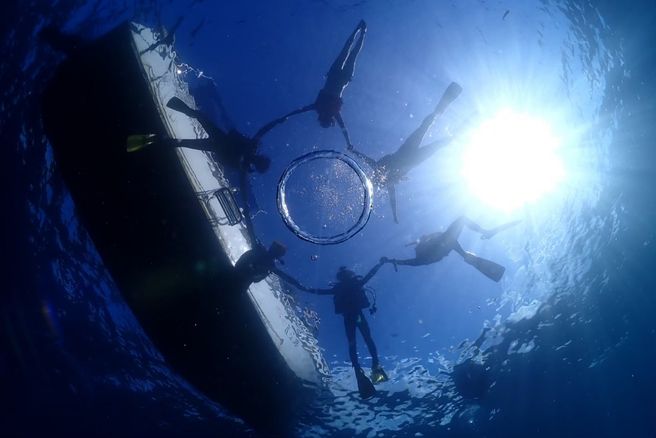 Onna Village Departure: Okinawa Blue Cave Boat Snorkeling / Discovery Scuba Diving / Free Diving Tour