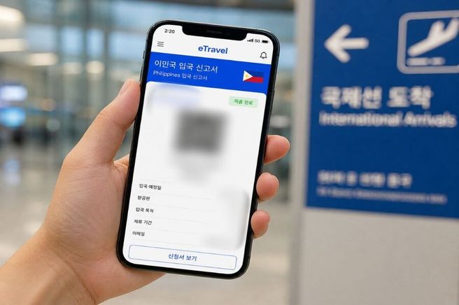 필리핀 이트래블 입국신고서 작성 대행