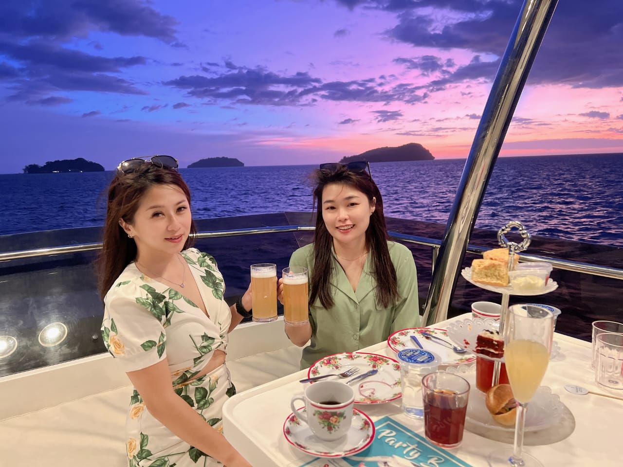 コタキナバル サンセットパーティー クルーズ＆フィッシングツアー
