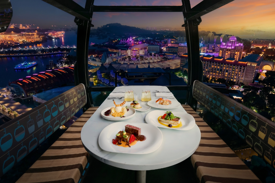Singapore Cable Car Sky Dining: Starlight Flight (3-Course, 4-Course Dinner)