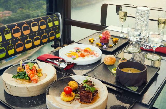 Singapore Cable Car Sky Dining: Starlight Flight (3-Course, 4-Course Dinner)