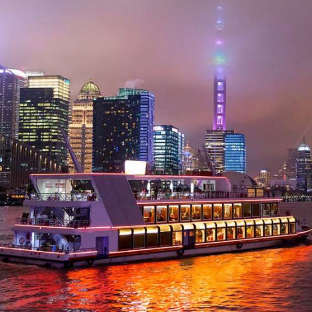 상하이 동방명주 전망대 & 황푸강 유람선 야경 시티 투어